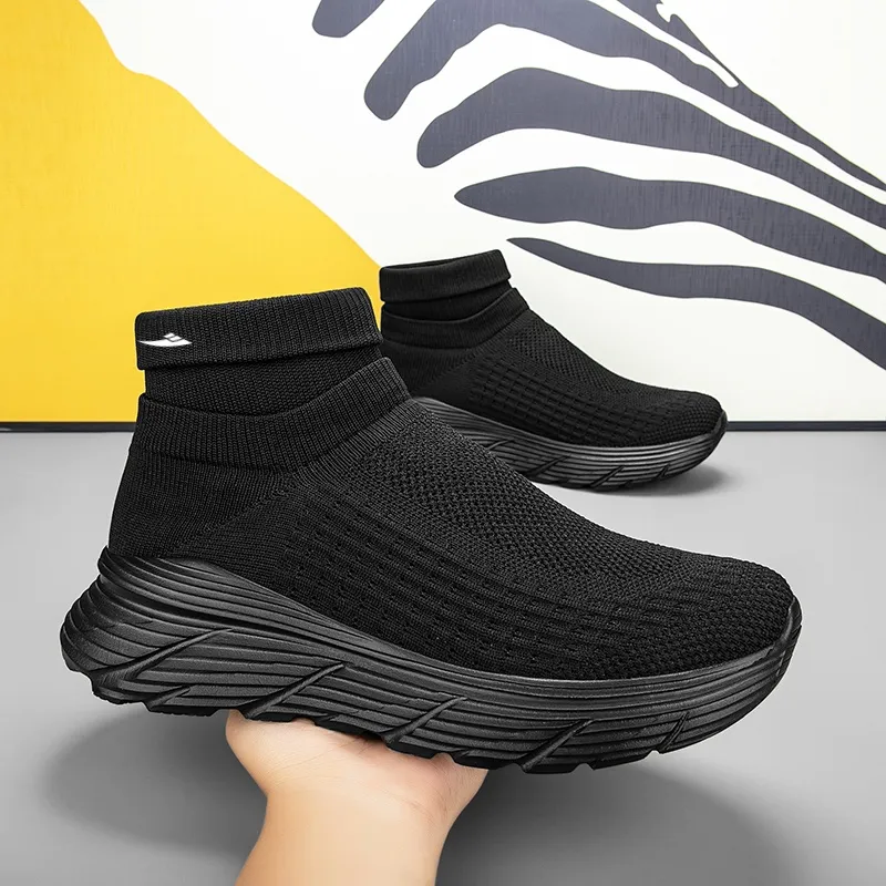 Kuding Slip-Resistant Breathable High-Top Casual Shoes Unisex-3