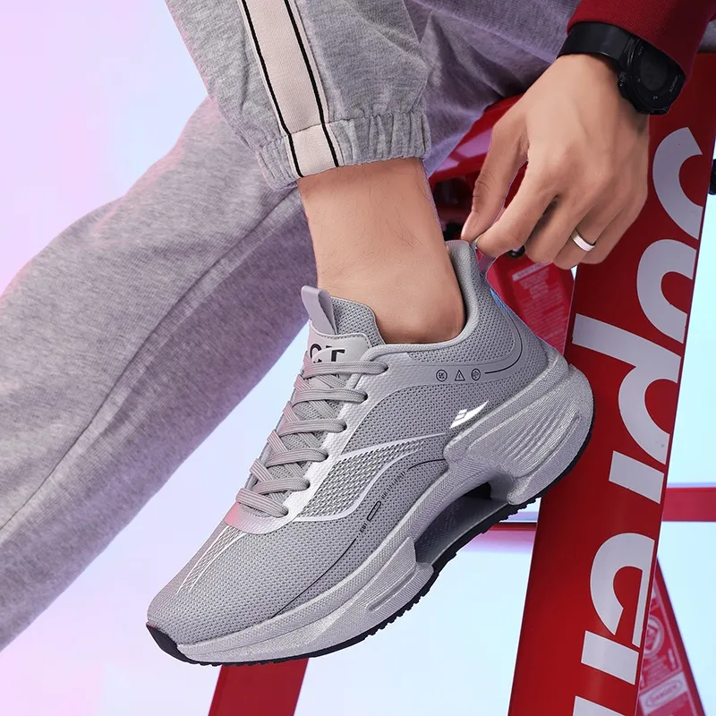 Kuding Cushioning Abrasion Resistant Lightweight Slip Resistant Low Top Running Shoes Unisex-24