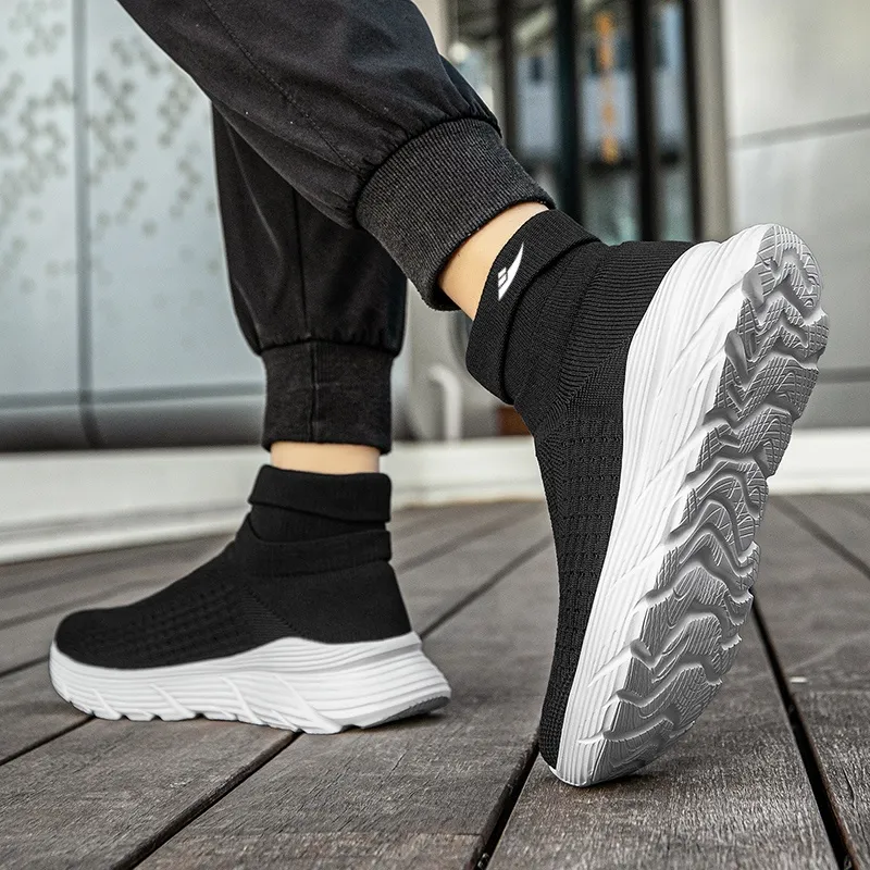 Kuding Slip-Resistant Breathable High-Top Casual Shoes Unisex-11