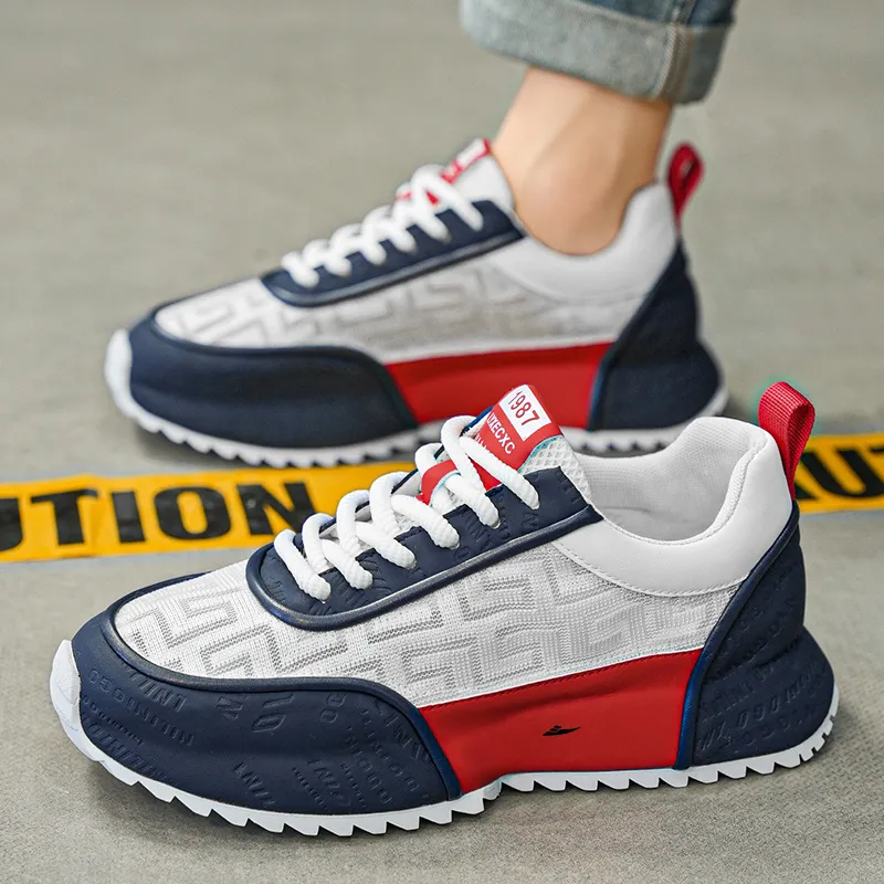 Kuding Cushioning, Slip Resistant, Breathable, Moisture Wicking, Lightweight Low Top Chunky Sneakers Men's-16