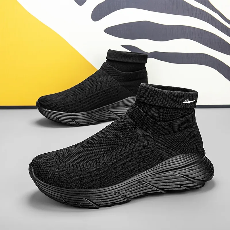Kuding Slip-Resistant Breathable High-Top Casual Shoes Unisex-2