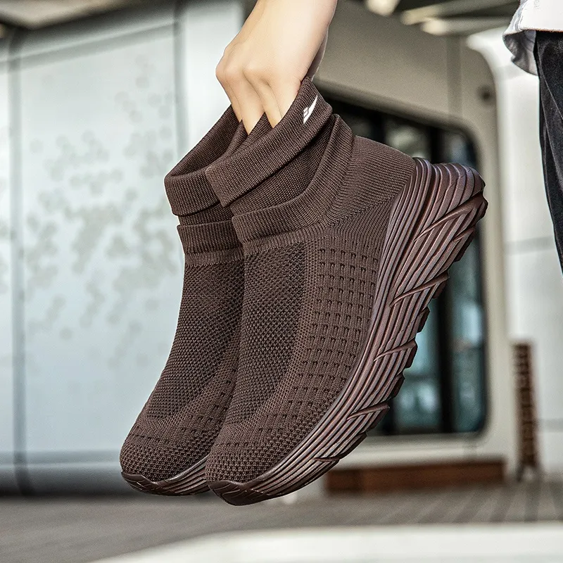 Kuding Slip-Resistant Breathable High-Top Casual Shoes Unisex-20