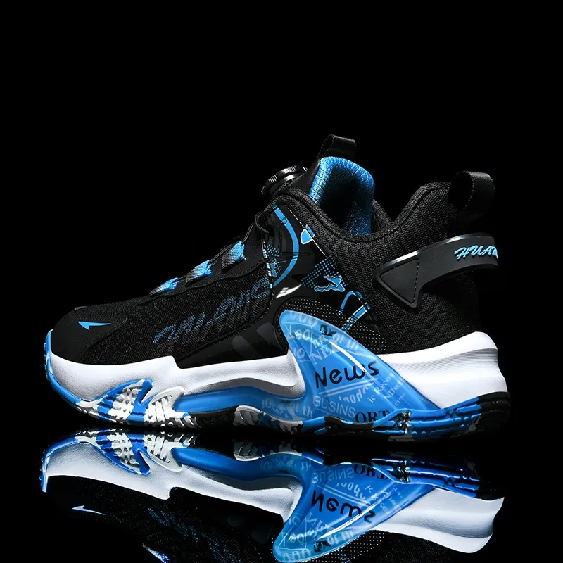 Kuding Cushioned Slip-Resistant Water-Resistant Wear-Resistant Basketball Shoes Men's-22