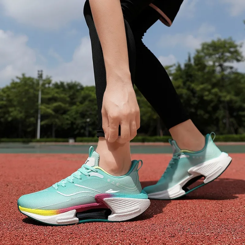 Kuding Cushioning Abrasion Resistant Lightweight Slip Resistant Low Top Running Shoes Unisex-34