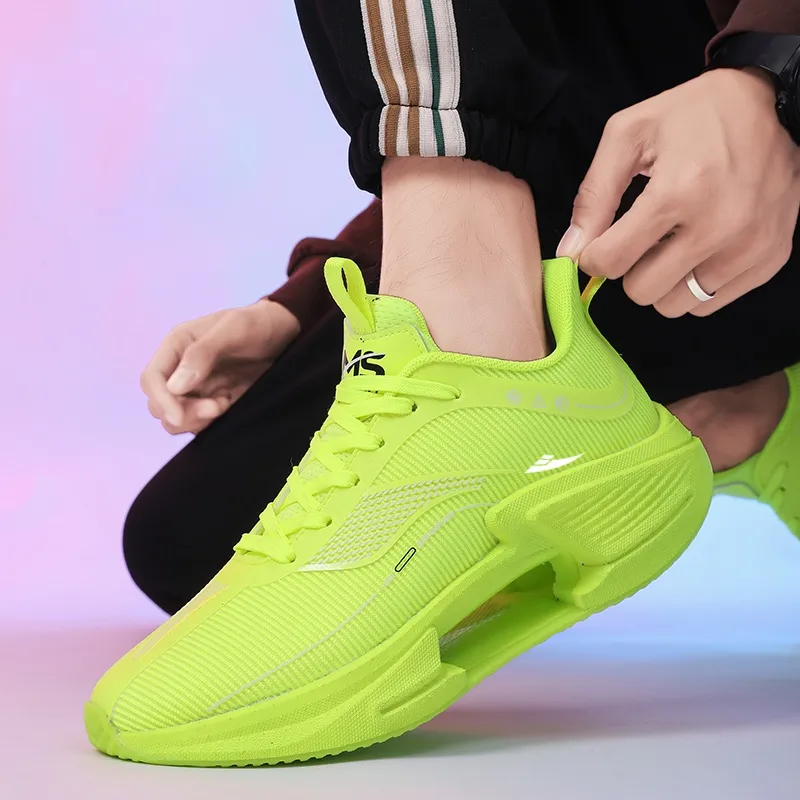 Kuding Cushioning Abrasion Resistant Lightweight Slip Resistant Low Top Running Shoes Unisex-17