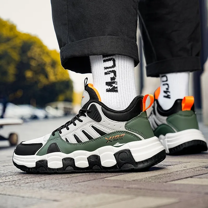 Kuding Anti-Slip And Wear-Resistant Breathable Low-Top Running Shoes Men's-5