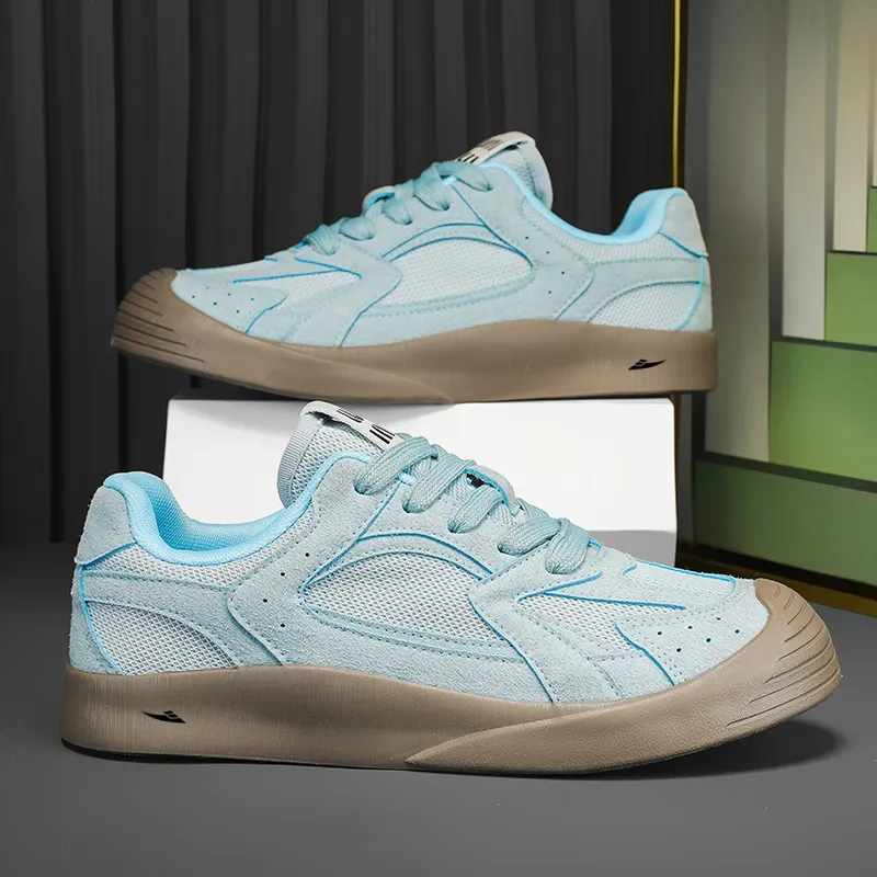 Kuding Slip Resistant, Abrasion Resistant, Lightweight, Moisture Wicking Low Top Skateboard Shoes Men's-1
