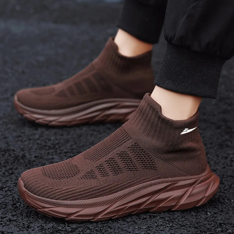 Kuding Durable Breathable High-Top Running Shoes Unisex-17