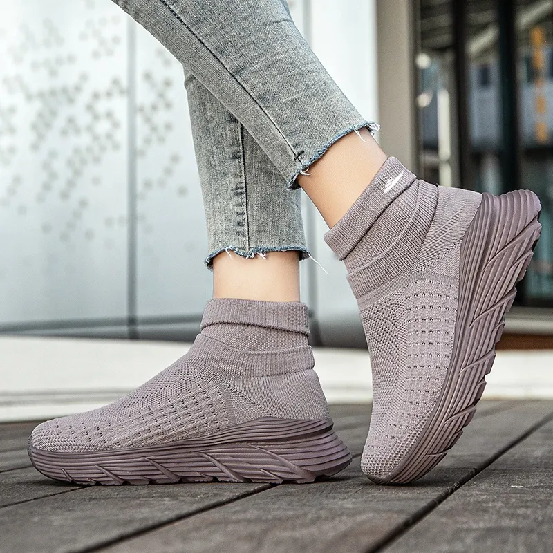 Kuding Slip-Resistant Breathable High-Top Casual Shoes Unisex-29