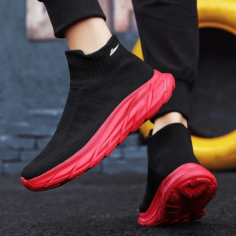 Kuding Durable Breathable High-Top Running Shoes Unisex-8