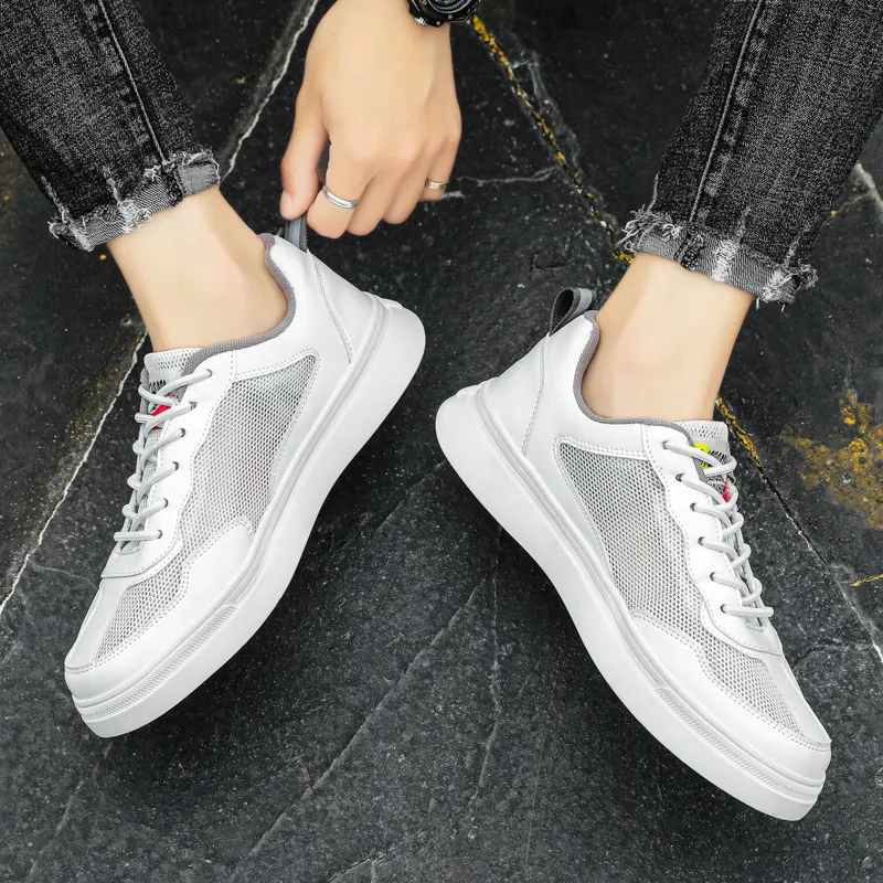 Kuding Slip Resistant Quick Dry Lightweight Moisture Wicking Breathable Low Top Skateboard Shoes Men's-4