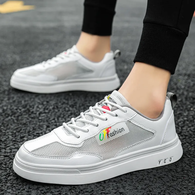 Kuding Slip Resistant Quick Dry Lightweight Moisture Wicking Breathable Low Top Skateboard Shoes Men's-2