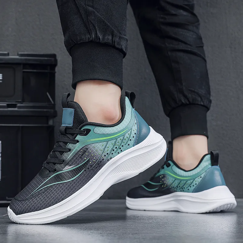 Kuding Cushioning Slip Resistant Breathable Lightweight Moisture Wicking Low Top Training Shoes Men's-14