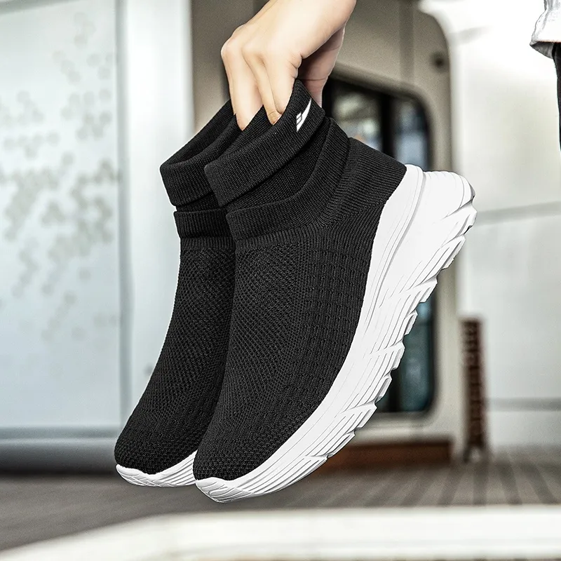 Kuding Slip-Resistant Breathable High-Top Casual Shoes Unisex-9