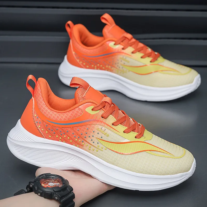 Kuding Cushioning Slip Resistant Breathable Lightweight Moisture Wicking Low Top Training Shoes Men's-4