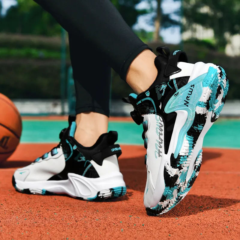Kuding Cushioned Slip-Resistant Water-Resistant Wear-Resistant Basketball Shoes Men's-12