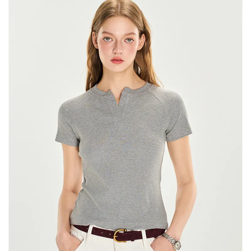Aimilian T Shirts Women's Heather Gray-2