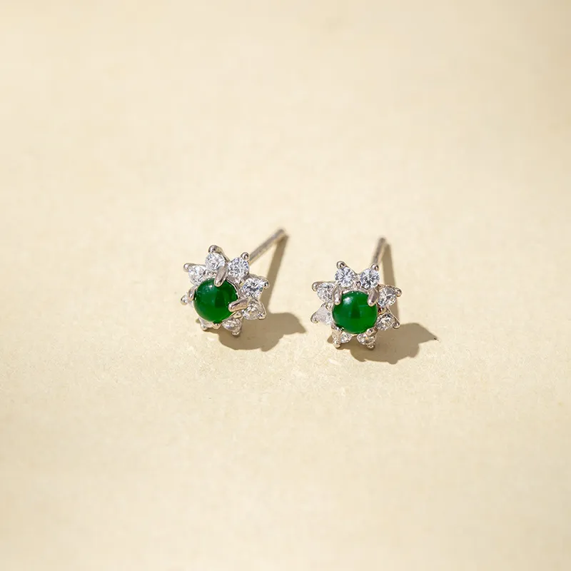 Yarondi Ice Type Stud Earrings Women's-2