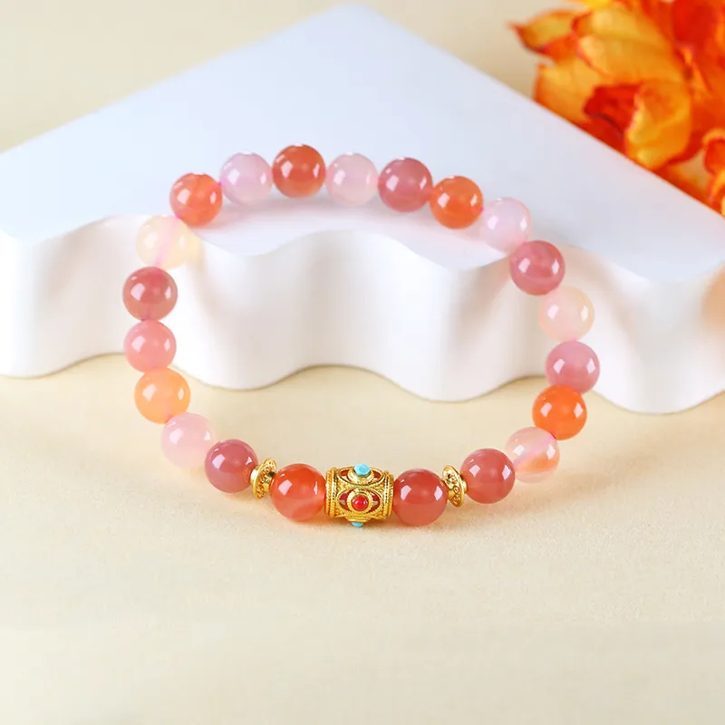 Cloudy Sky Agate Bracelets Women's-1