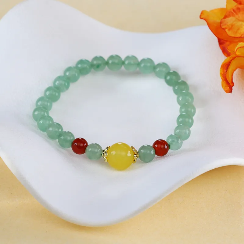 Cloudy Sky Aventurine Bracelets Women's-3