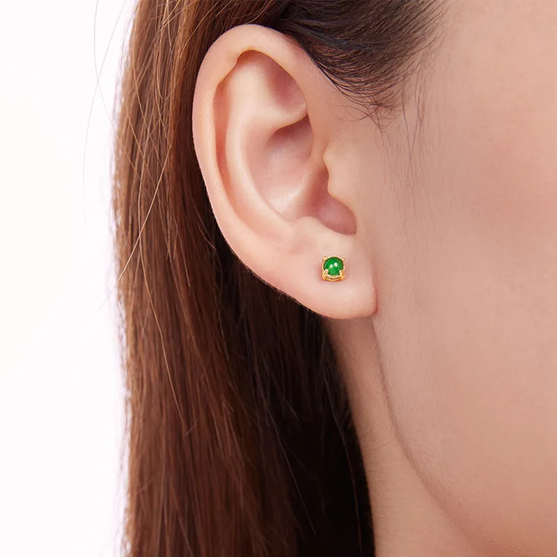 Cloudy Sky Ice Type Stud Earrings Unisex-2