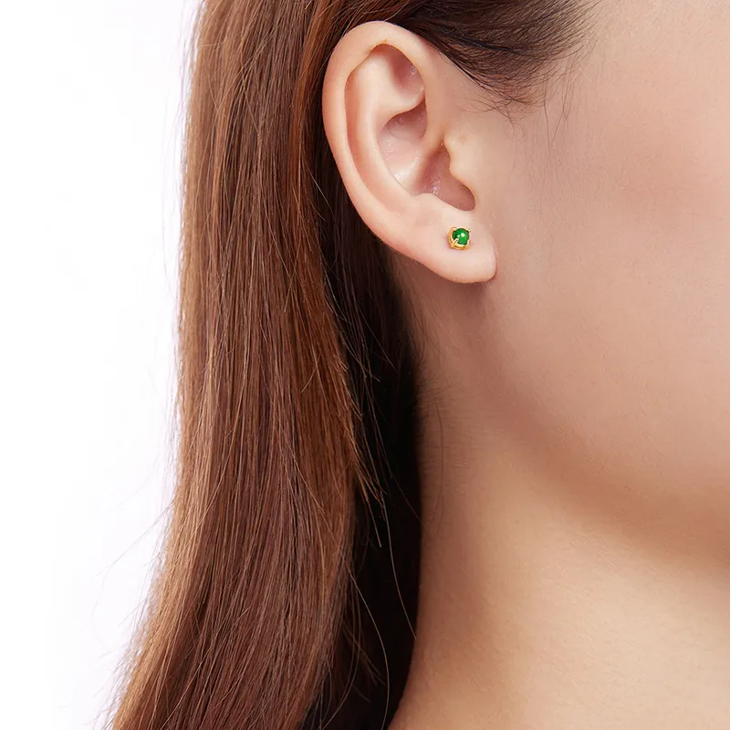 Cloudy Sky Ice Type Stud Earrings Unisex-3