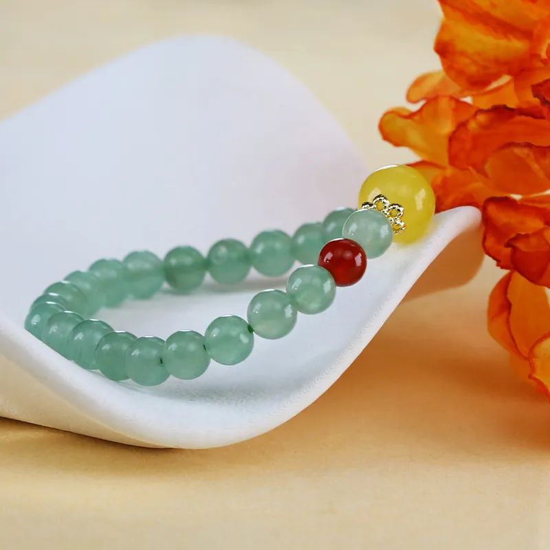 Cloudy Sky Aventurine Bracelets Women's-2