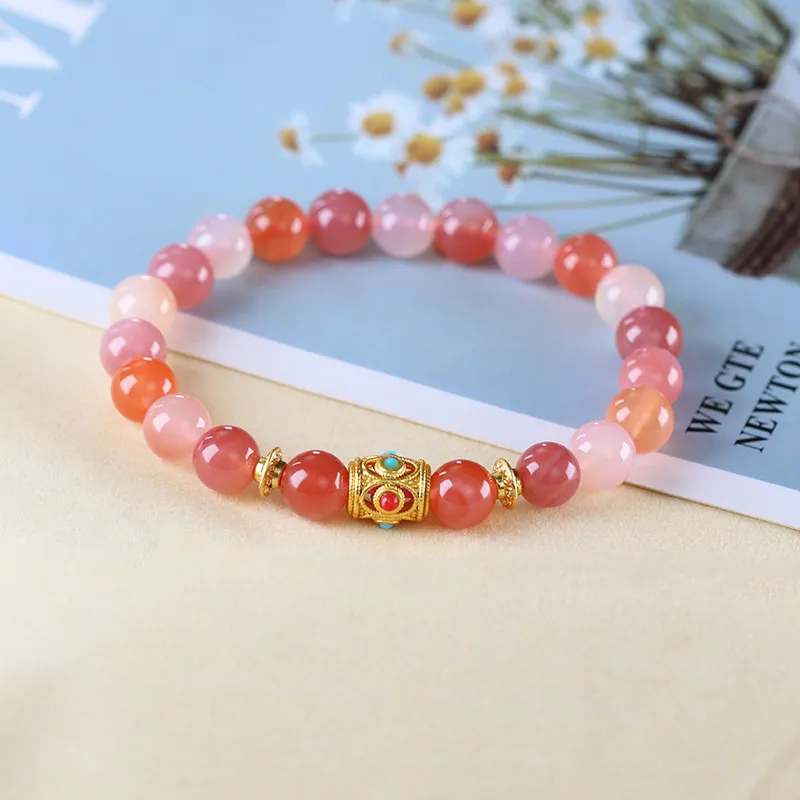 Cloudy Sky Agate Bracelets Women's-3