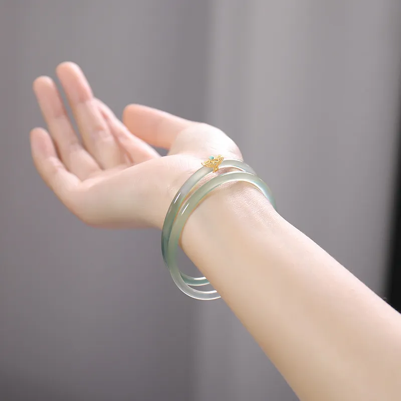 YANFEI Chalcedony Bangles Unisex-1