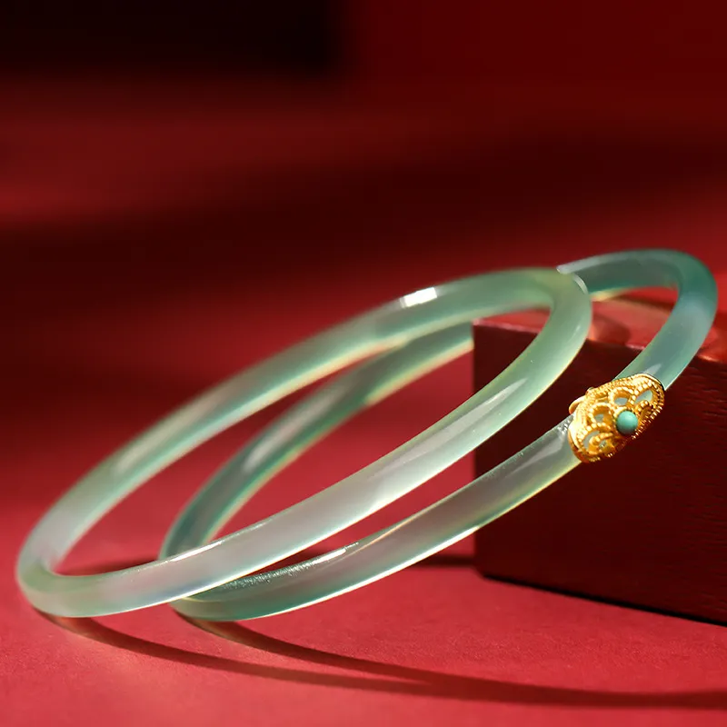 YANFEI Chalcedony Bangles Unisex-4