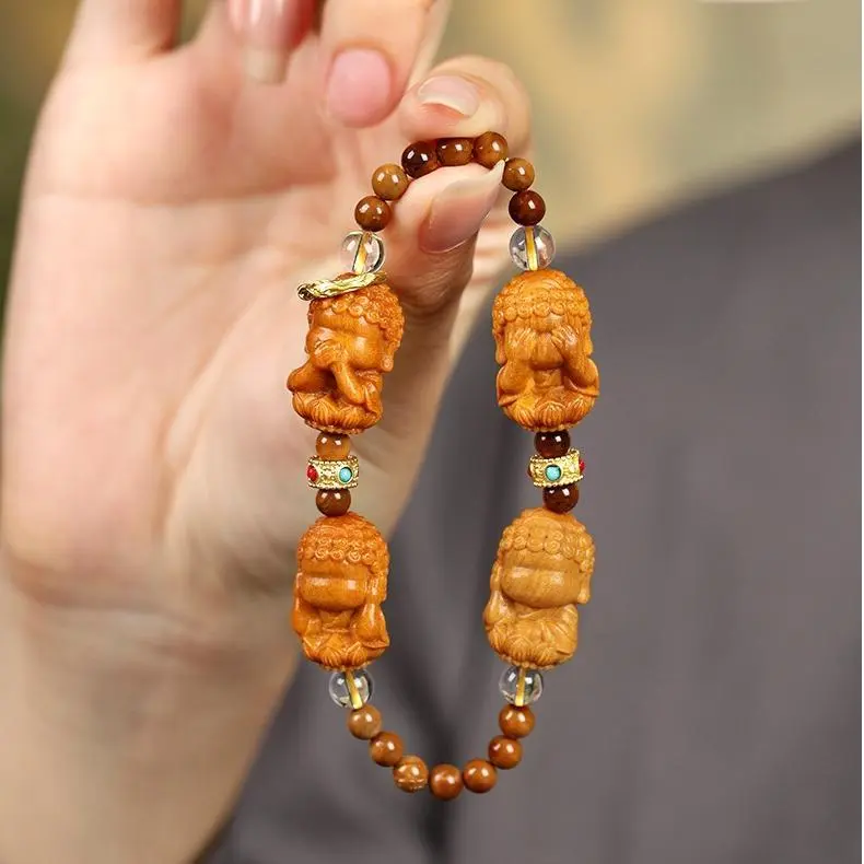 YANFEI Barbie Sandalwood Bracelets Unisex-2