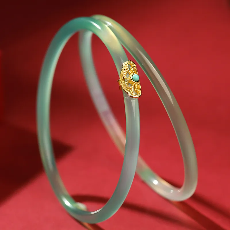 YANFEI Chalcedony Bangles Unisex-3