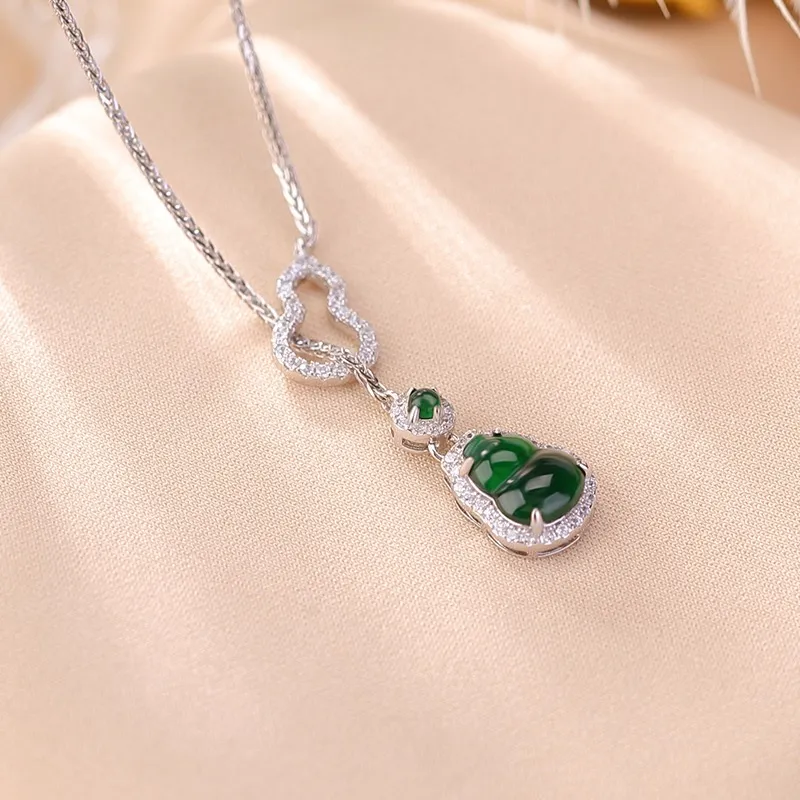 YANFEI Glutinous Jade Jadeite Necklaces Women's-4