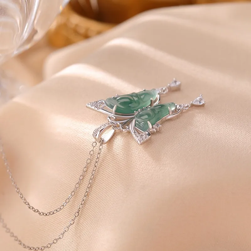 YANFEI Ice Glutinous Jadeite Necklaces Women's-5