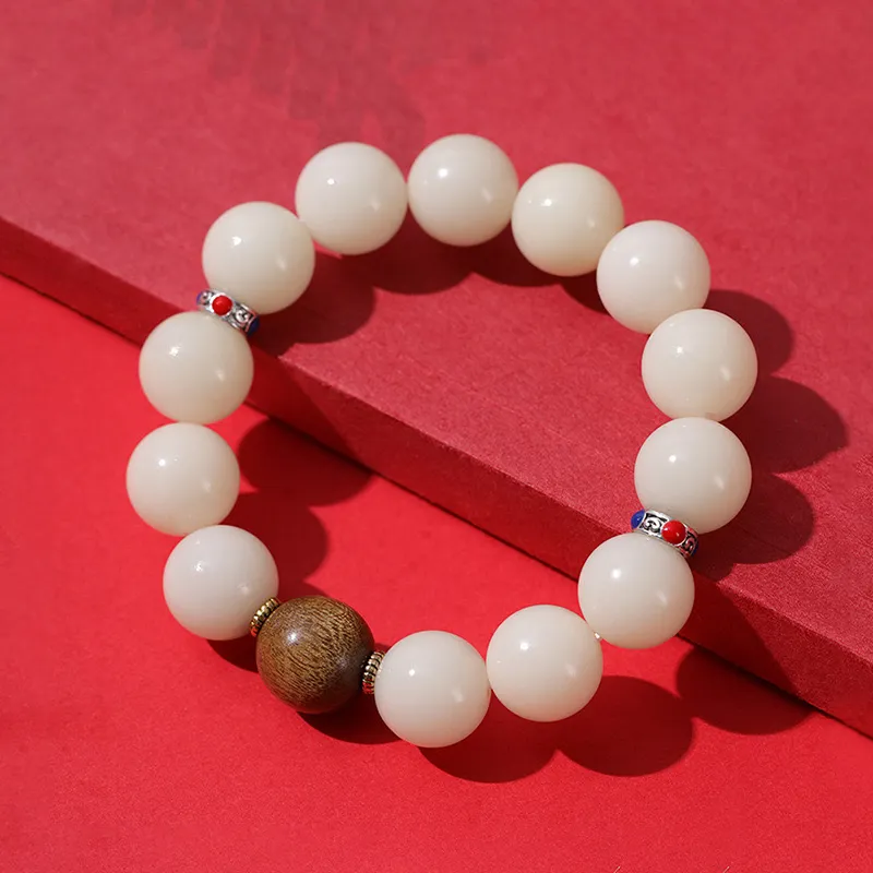 YANFEI White Jade Bodhi Bracelets Unisex-3