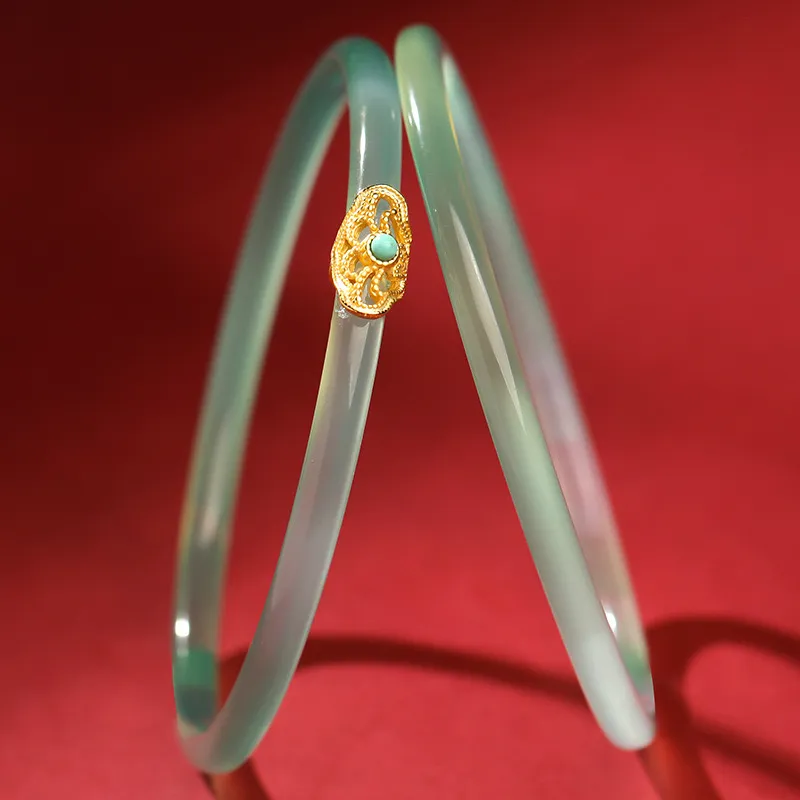 YANFEI Chalcedony Bangles Unisex-2