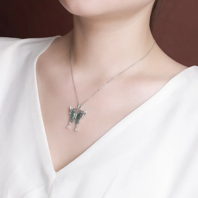 YANFEI Ice Glutinous Jadeite Necklaces Women's-1