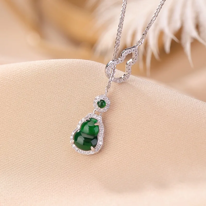 YANFEI Glutinous Jade Jadeite Necklaces Women's-3