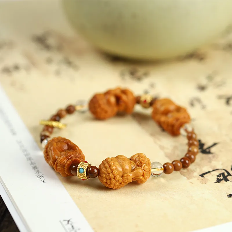 YANFEI Barbie Sandalwood Bracelets Unisex-3