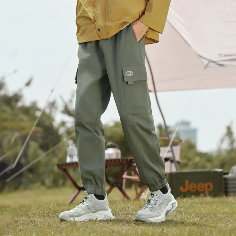 Jeep Cargo Pants Unisex Phantom Black-15