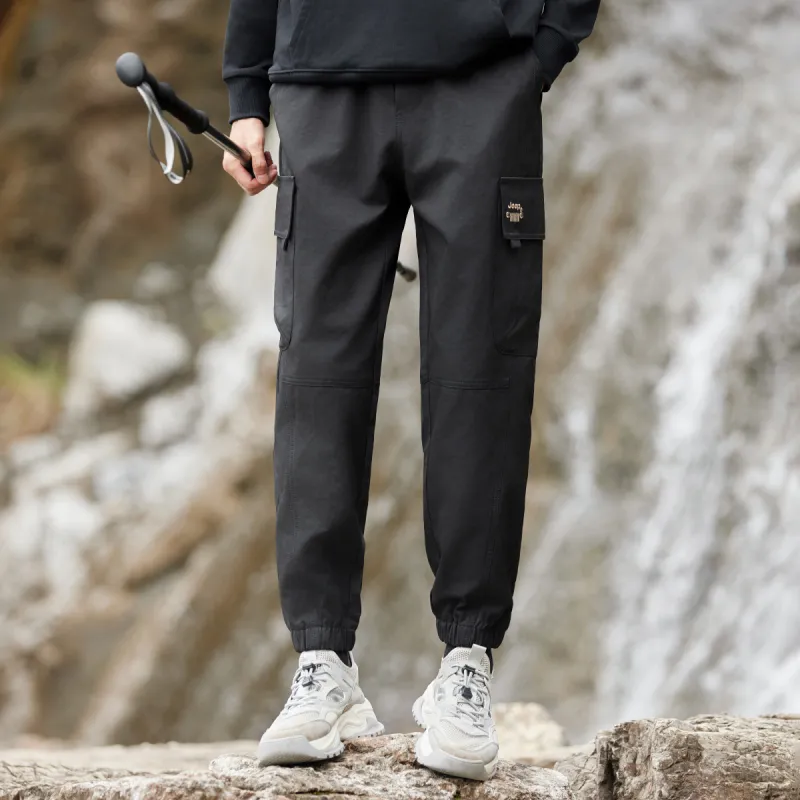 Jeep Cargo Pants Unisex Phantom Black-6