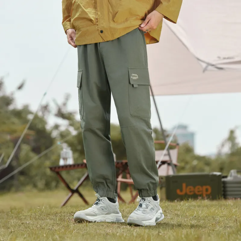Jeep Cargo Pants Unisex Phantom Black-14