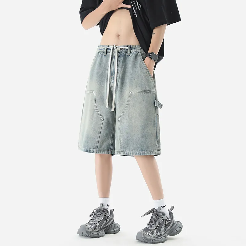 Jeep Denim Shorts Men's Yellow Mud-6