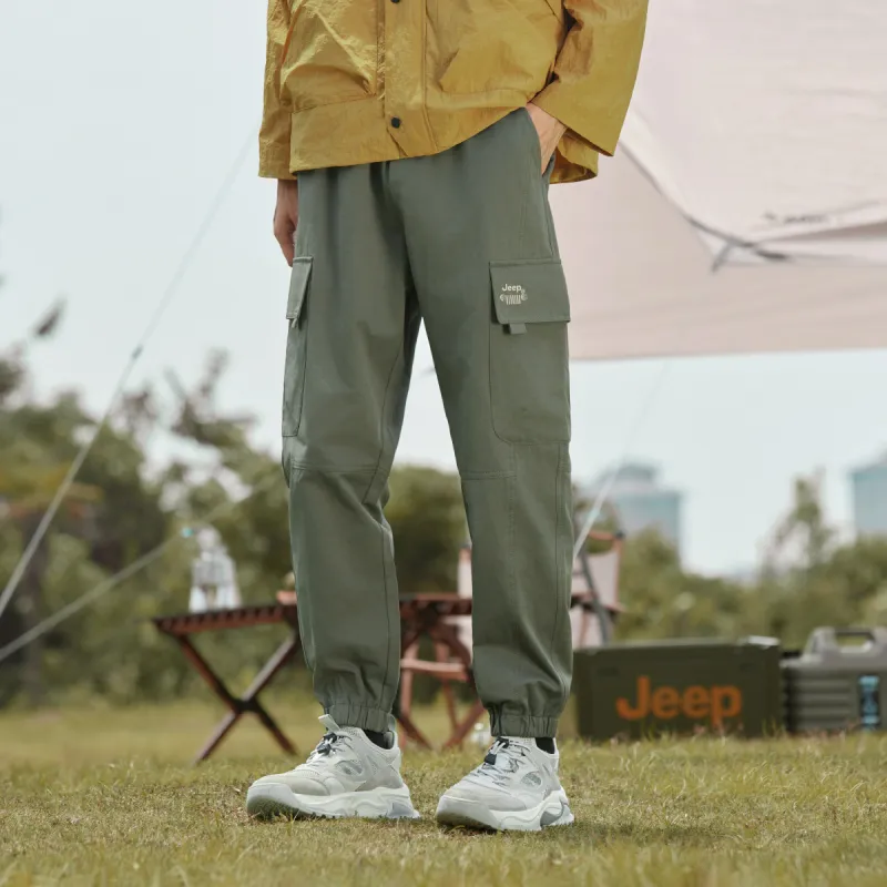 Jeep Cargo Pants Unisex Phantom Black-13