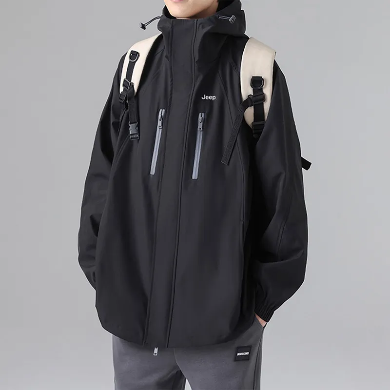 Jeep Black Knight Series Jackets Coats Unisex-5