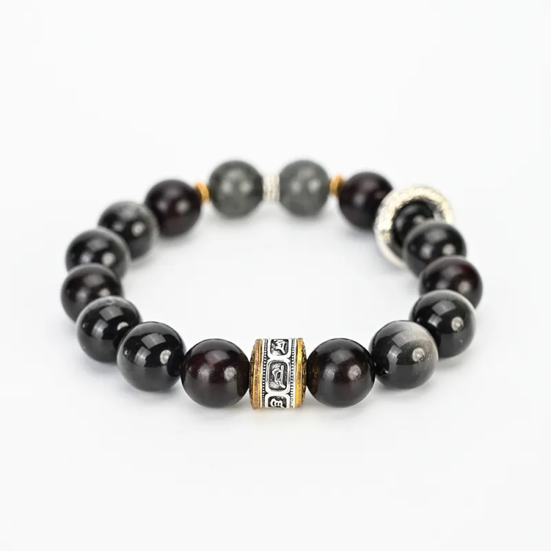 Magic Circle Pterocarpus Bracelets Unisex-1