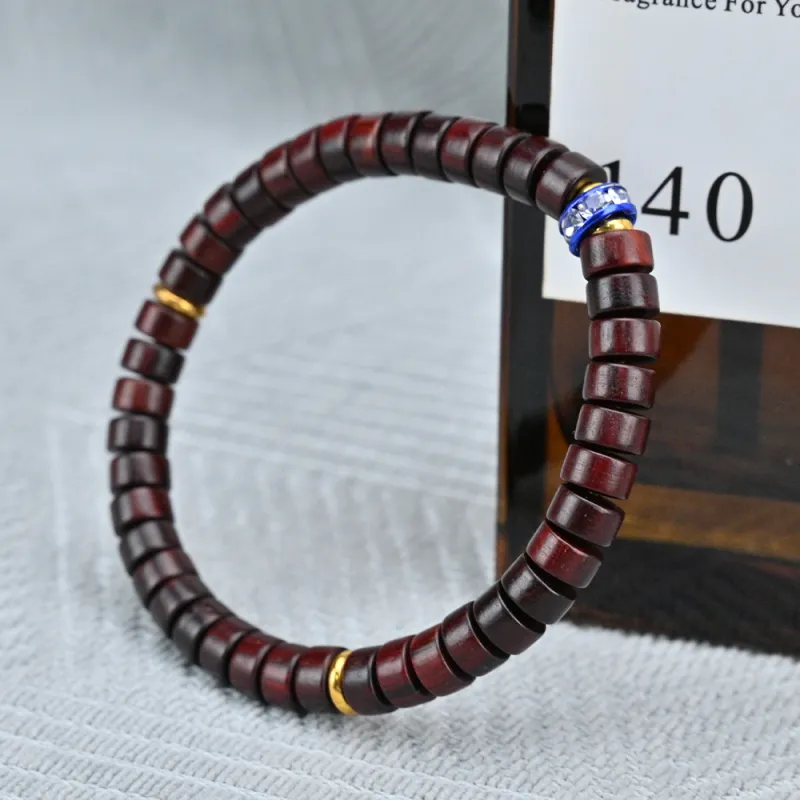Magic Circle Pterocarpus Wooden Bracelets Unisex-2
