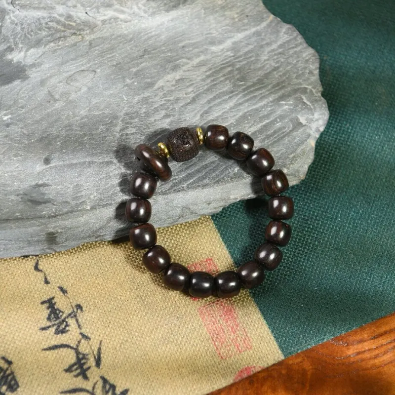 Magic Circle African Blackwood Bracelets Unisex-1