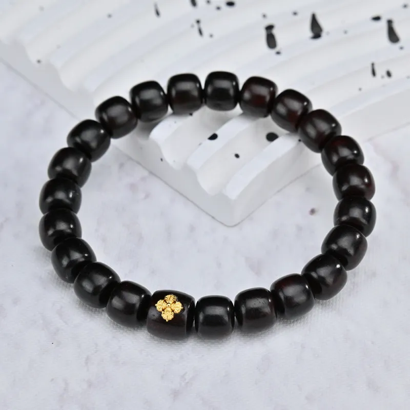 Magic Circle Pterocarpus Wooden Bracelets Unisex-3