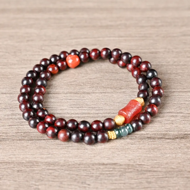 Magic Circle Pterocarpus Bracelets Unisex-5
